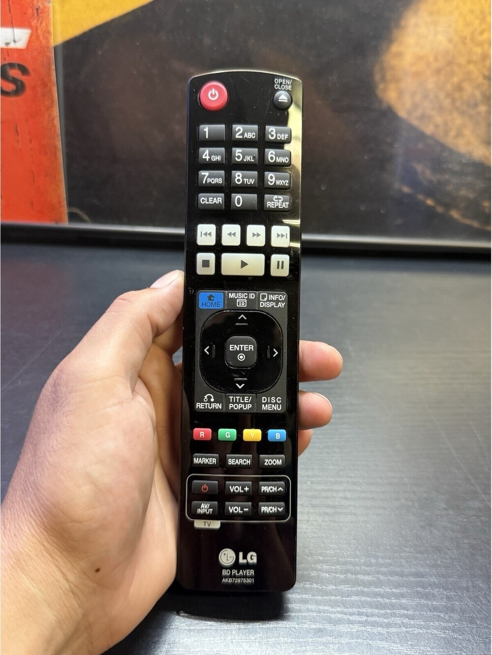 LG AKB72975301 Genuine OEM Blu-Ray DVD Player Remote Control